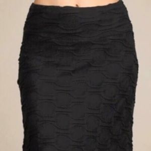 Long black S-Twelves skirt
